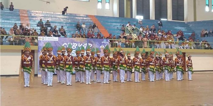 Lomba Polisi Cilik yang digelar Polres Pasuruan di GOR Raci.