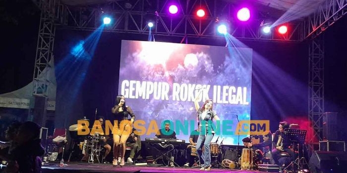 Sosialisasi gempur rokok ilegal di Kabupaten Malang. Foto: DADANG DWI TANTO/BANGSAONLINE