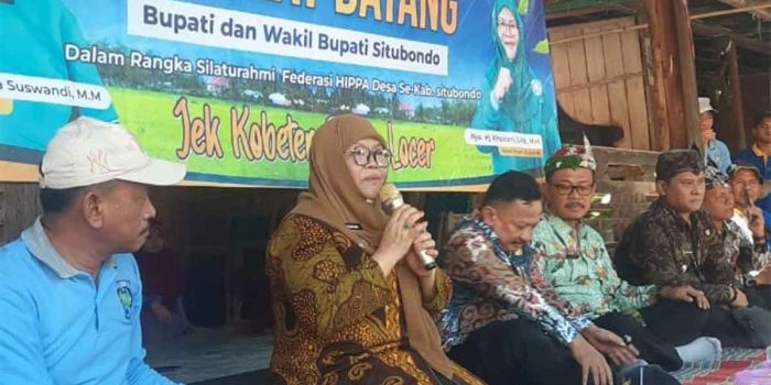 Bupati Situbondo, Karna Suswandi, dan wakilnya, Khoirani, beserta sejumlah pejabat terkait dalam silaturahmi Hippa.