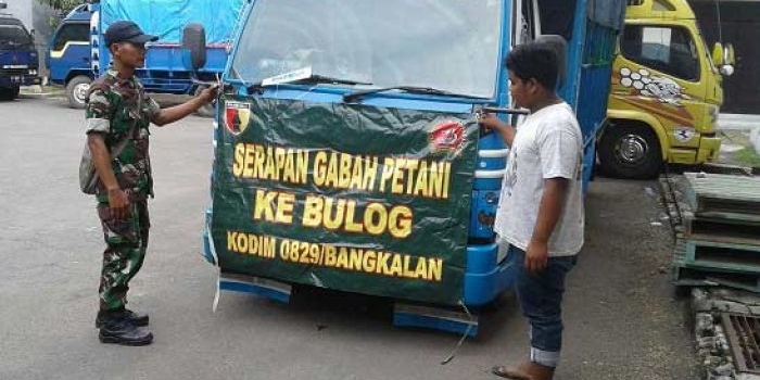 Maksimalkan serapan gabah di Arosbaya, Bangkalan.