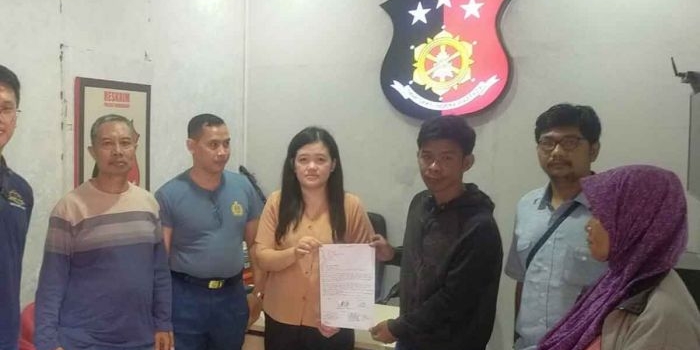 Saat Proses RJ antara korban dan pelaku yang mengalami gangguan jiwa di Polsek Tambaksari.