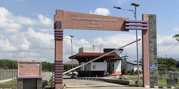 IPLT yang berada di Kelurahan Campurejo, Kecamatan Mojoroto, Kota Kediri. Foto: Ist