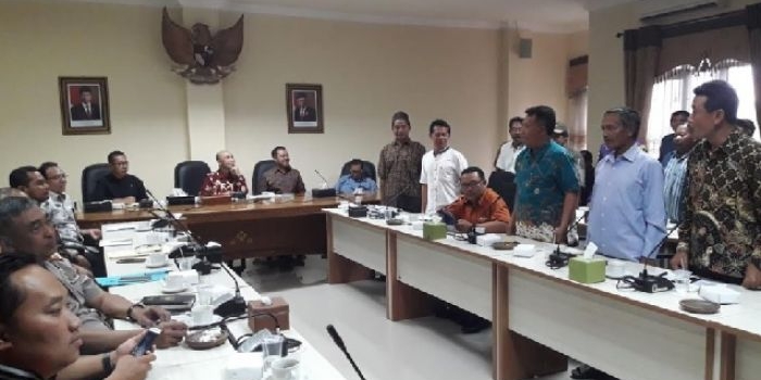 Perwakilan warga Desa Torongrejo saat mengadu ke DPRD Kota Batu, Jumat (31/1) lalu.