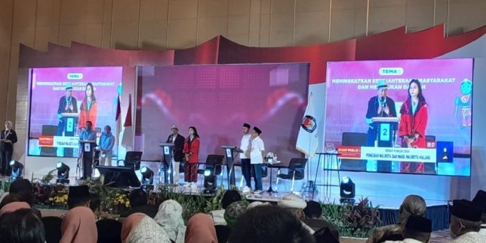 Debat Publik perdana Pilwalkot Malang 2024 yang diselenggarakan KPU Kota Malang