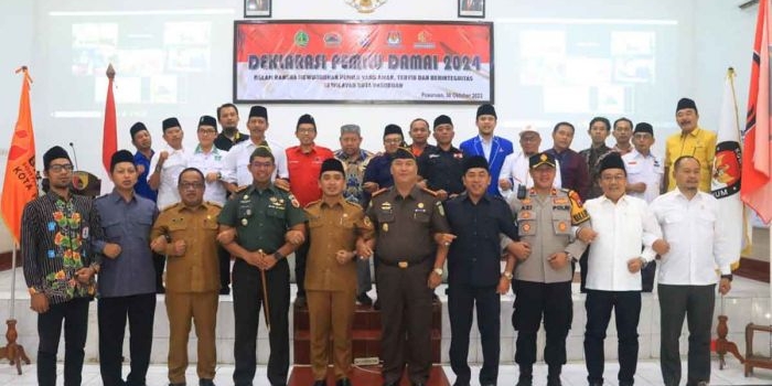 Deklarasi pemilu damai di Kota Pasuruan.