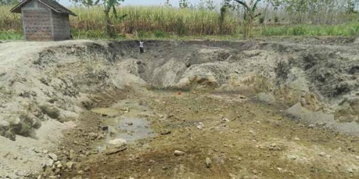 Kondisi tambang di Ngawi yang berbeda dengan daerah yang lain. foto: zainal abidin/BANGSANOLINE