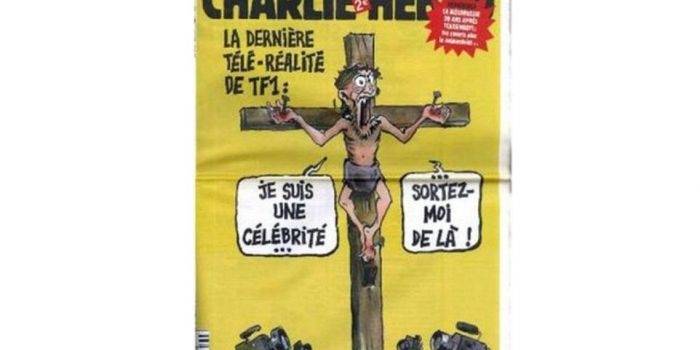 salah satu kartun charlie hebdo yang menghina yesus. foto: kapanlagi.com