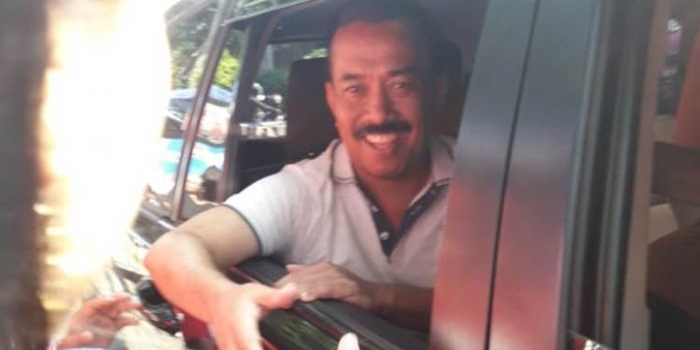 Samanhudi Anwar saat dipindah dari Lapas Kelas II A Sidoarjo ke Lapas Kelas II B Blitar Februari lalu. (foto: ist).