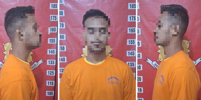 Pelaku inisial BH yang kini telah diamankan di Polsek Lakarsantri