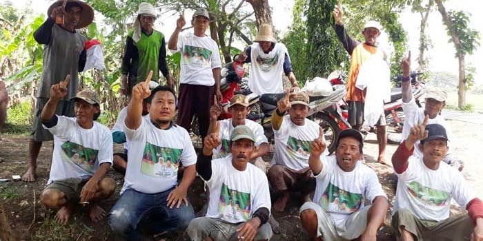 RGS saat serap aspirasi petani pangan dan tambak di Lamongan. foto: SYUHUD/ BANGSAONLINE