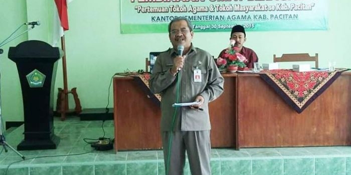 Kepala Bakesbangpol Pacitan Suharyanto dalam sebuah kesempatan.