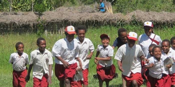 Siswa-siswi SD di Papua. Foto: detik.com