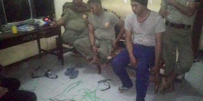 Empat anggota Satpol PP yang disekap perampok.