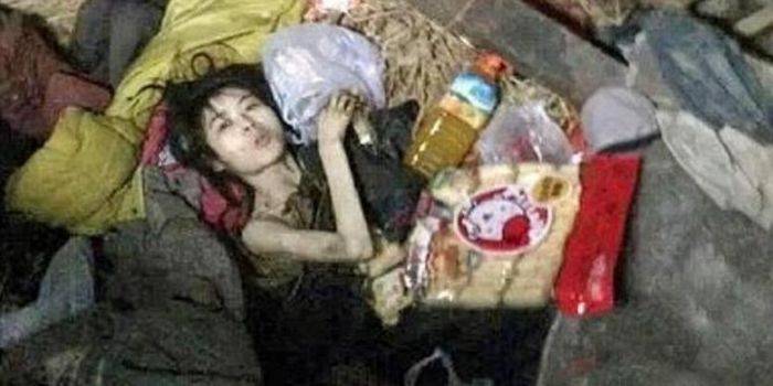 Terlihat dalam salah satu foto dimana Zhang Qi sedang diatas tumpukan jerami. foto: kompas.com