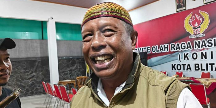 Ketua Tim Seleksi Penjaringan dan Penyaringan calon Ketua KONI Kota Blitar, Slamet Haryono Seputro.