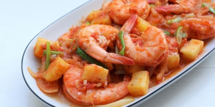 Resep Udang Manis Asam Pedas, Ide Hidangan Buka Puasa Lezat dan Gurih. Foto: Ist