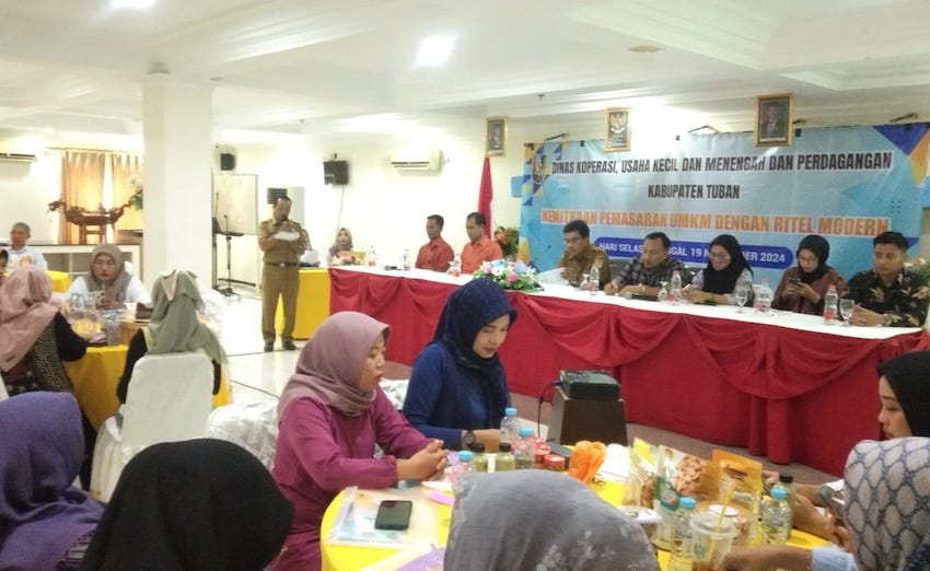 Diskopumdag Tuban Fasilitasi 80 UMKM untuk Bermitra dengan Toko Ritel Modern