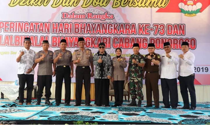 Peringati Hari Bhayangkara ke-73, Polres Ponorogo Gelar Dzikir dan Doa Bersama