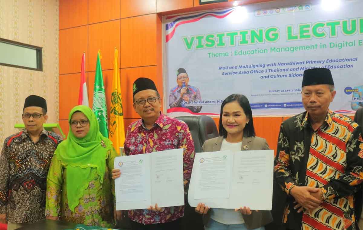 Penandatanganan MoA antara Unusida dengan Universitas Thailand.