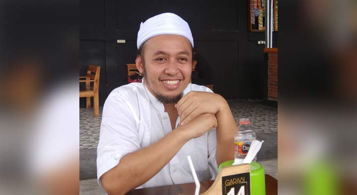 Debby Kurniawan, Ketua DPC Partai Demokrat Lamongan saat silaturrahim dengan wartawan.
