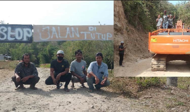 Kompensasi Tak Jelas, Warga Tanjungsari Jenangan Tutup Akses Jalan Tambang Sirtu