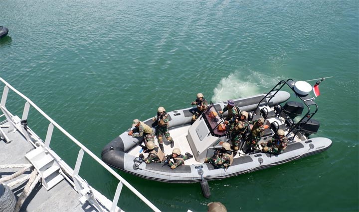 Tim VBSS dalam pelaksanaan nyata adalah sebuah tim kecil yang memiliki kemampuan pencarian, penyergapan, dan pembebasan kapal. 