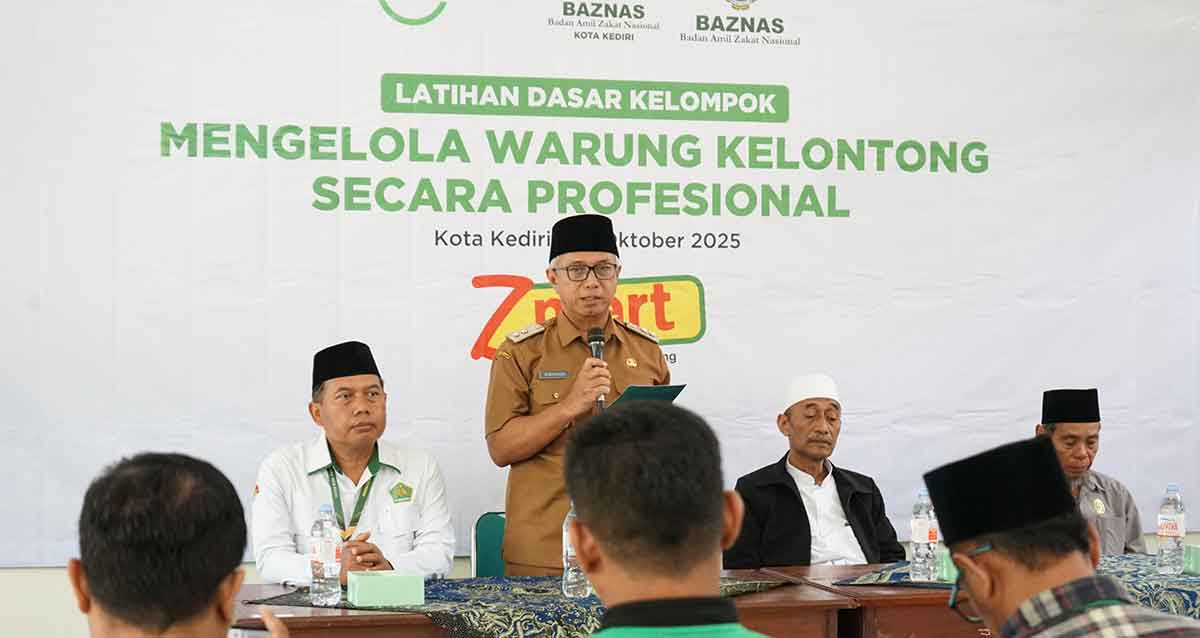 Wakil Wali Kota Kediri saat memberi sambutan. Foto: Ist

