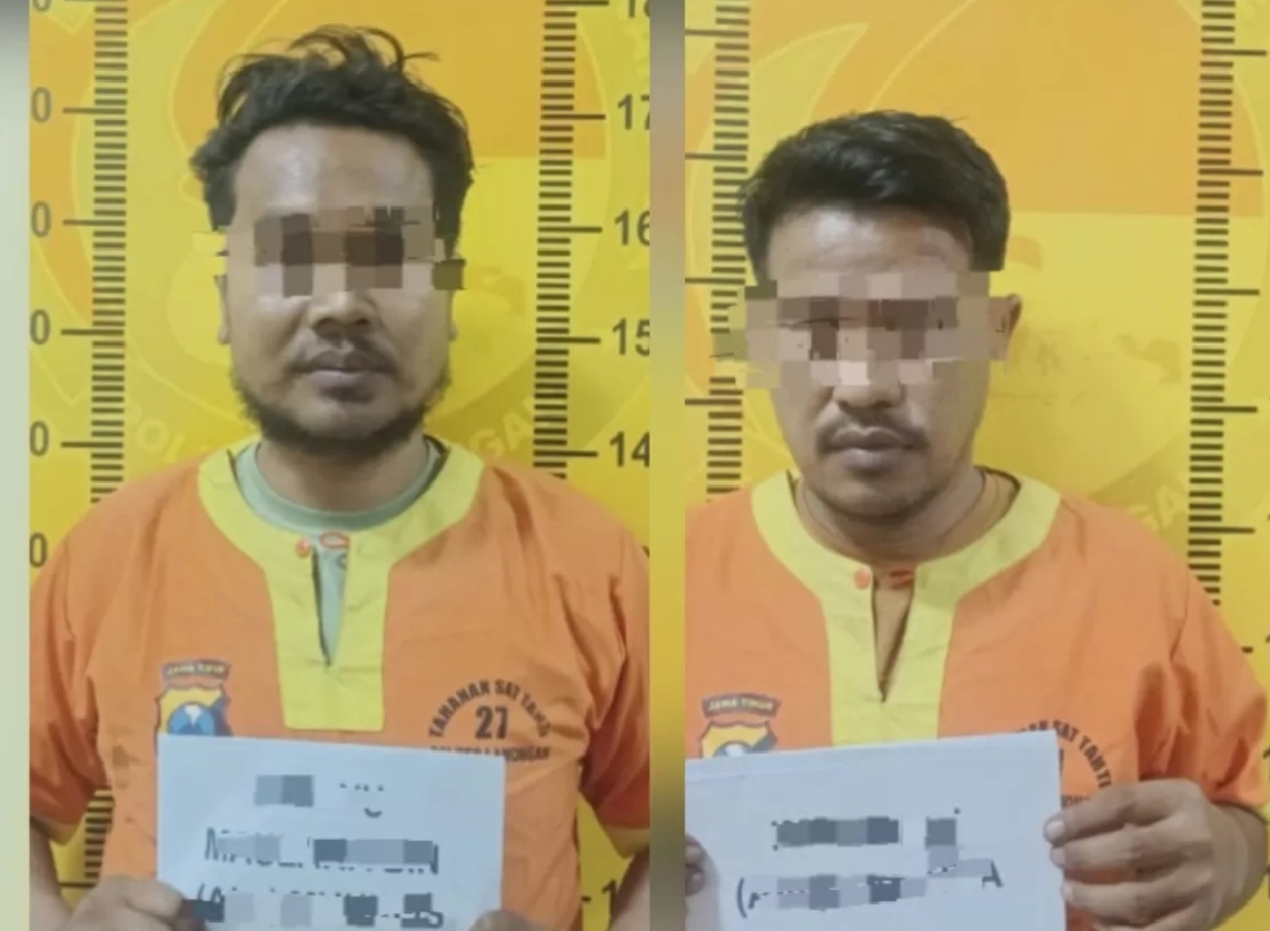 Kedua tersangka kini diamankan di Mapolres Lamongan