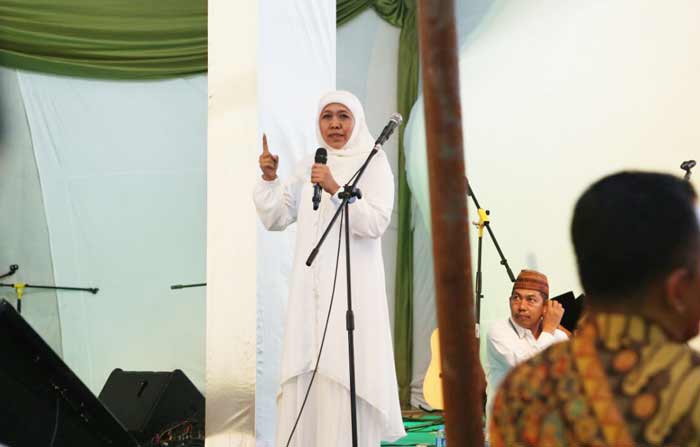 Khofifah saat menyampaikan testimony tentang sosok Gus Dur.