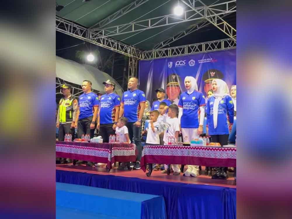 Bupati Sampang, Slamet Junaidi usai menyampaikan sambutannya. (Ist)