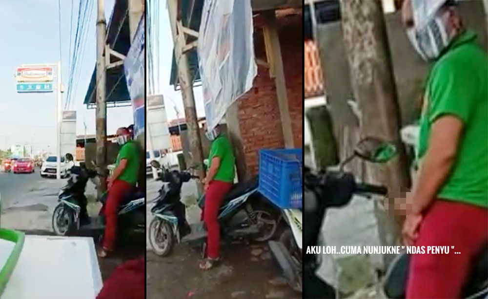 Foto pelaku saat 