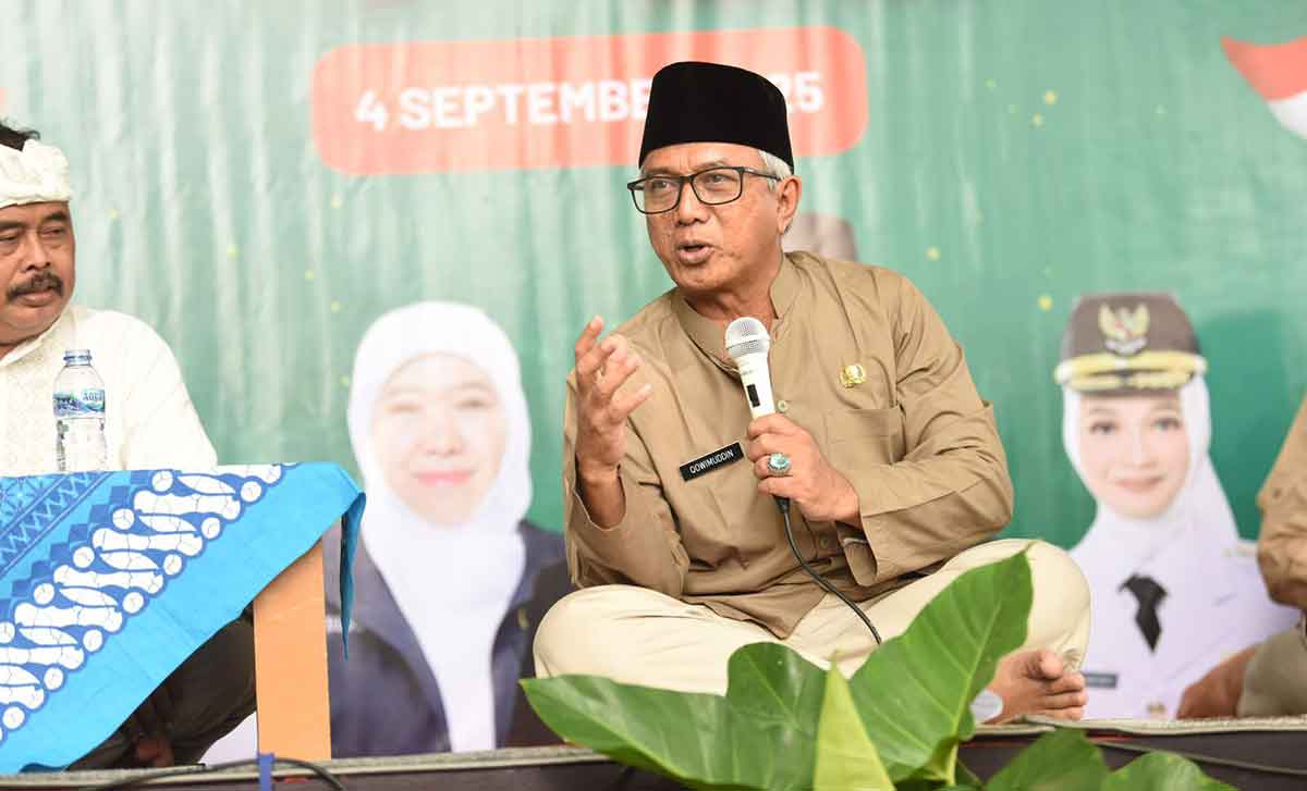 Wakil Wali Kota Kediri saat memberi sambutan. Foto: Ist