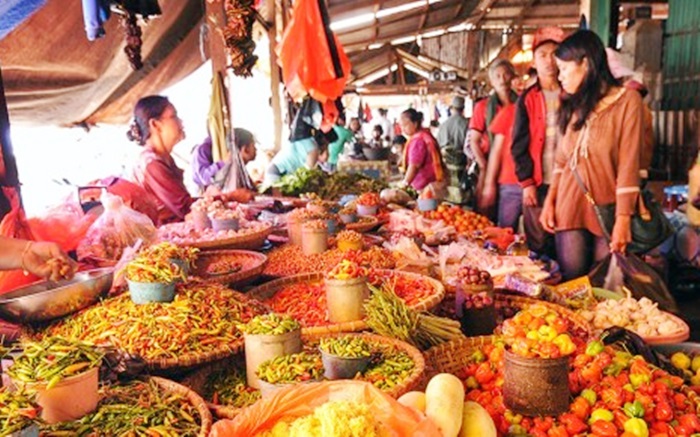 Ilustrasi pasar desa.