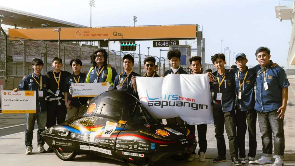 3 Tim ITS Raih Juara Shell Eco-Marathon 2026 di Qatar