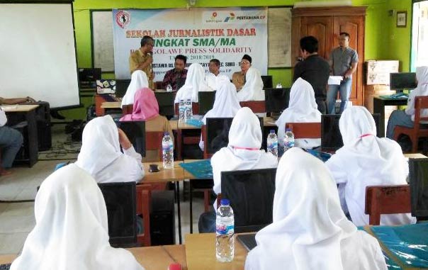 Suasana kegiatan pelatihan jurnalistik oleh RPS Tuban.