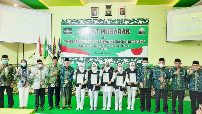 Sebanyak 5 mahasiswa IKKNU yang mengikuti program Internship ke Jepang.