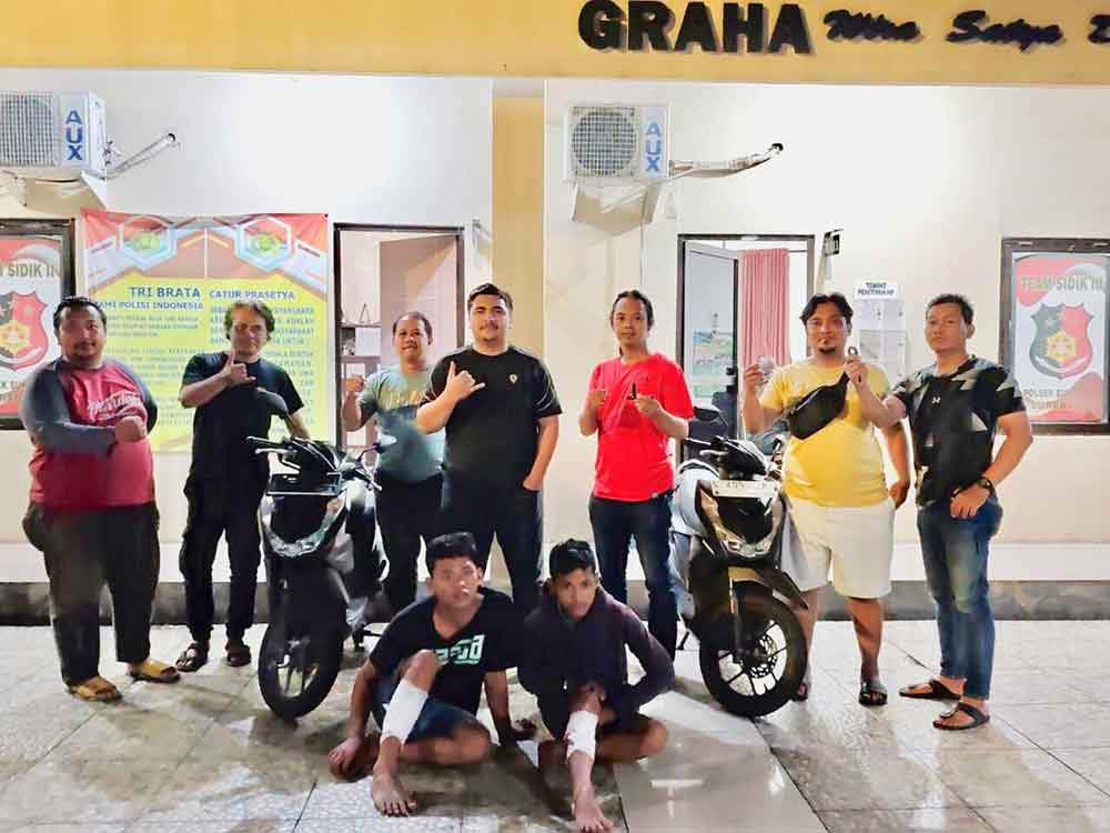 Baru 2 Jam Beraksi, Dua Maling Motor Asal Bangkalan Diringkus Polsek Sukolilo