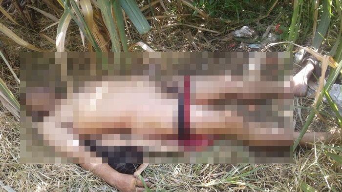 Kondisi korban sebelum dievakuasi petugas.
