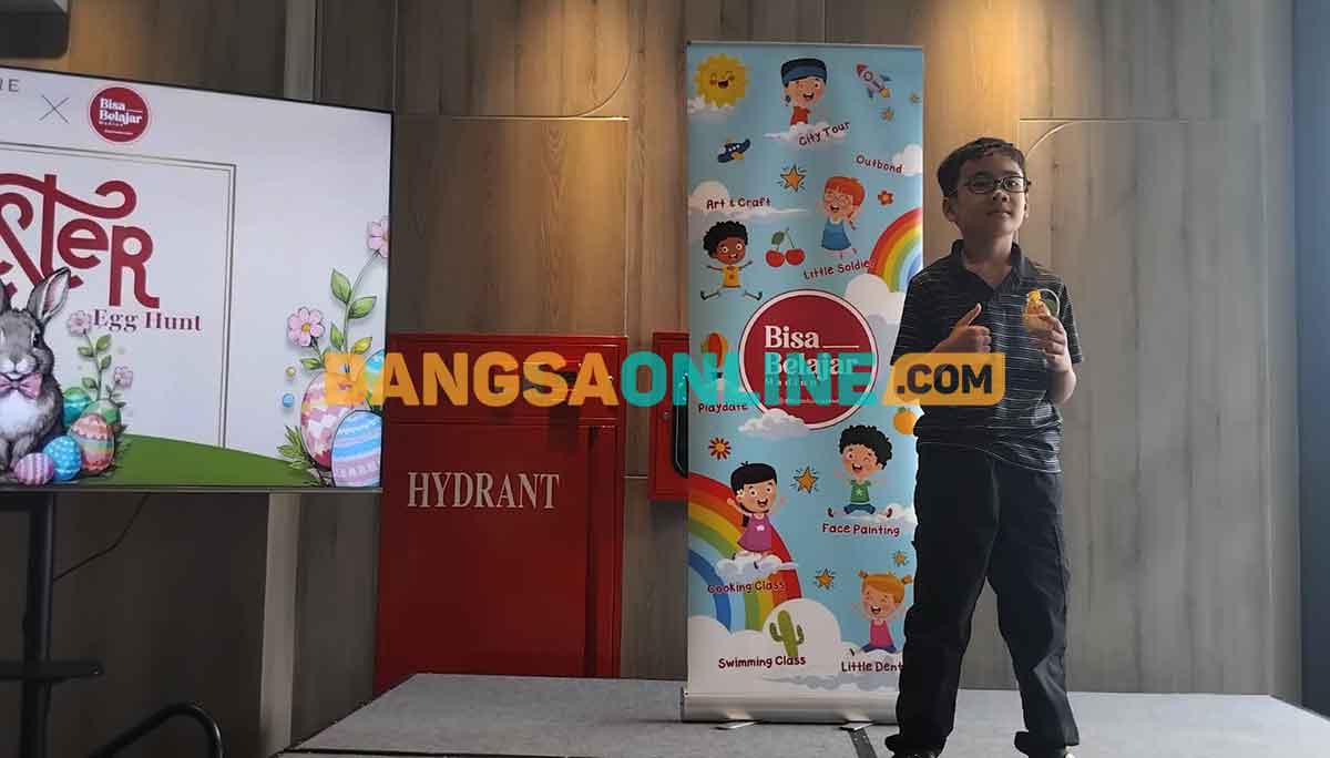 Easter Hunt yang digelar Mercure Madiun dalam rangka perayaan Paskah 2025. Foto: HENDRO SUHARTONO/BANGSAONLINE