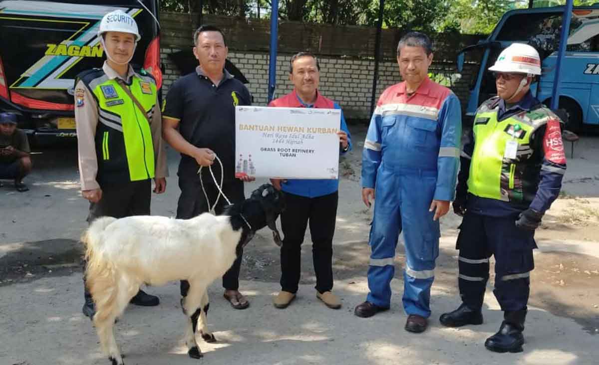 Salah satu kurban yang diserahkan untuk masyarakat.