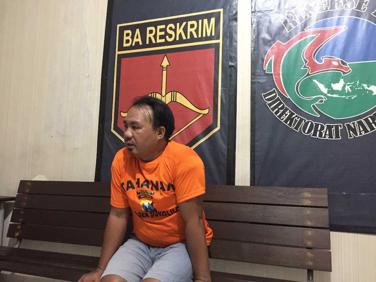 AR, salah satu penadah yang diamankan Polsek Sukolilo