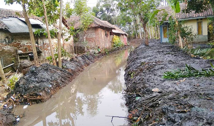 Jaringan irigasi yang sudah dinormalisasi.