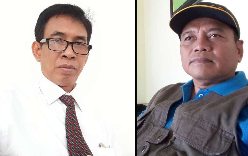 Kepala Dinas Perikanan Edy Ana (kiri) dan Ali Idris.