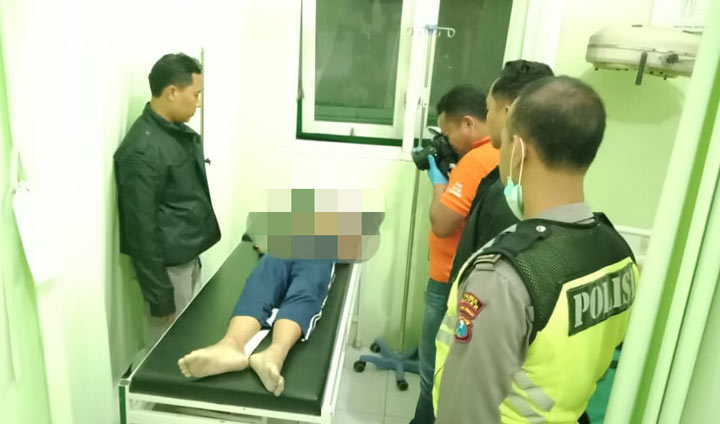 Korban dibawa ke Puskesmas Garum.