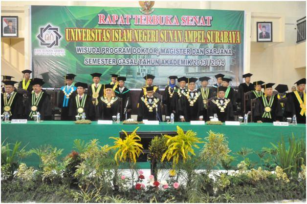 WISUDA. UINSA Surabaya menggelar wisuda pascaperalihan status dari IAIN Surabaya.