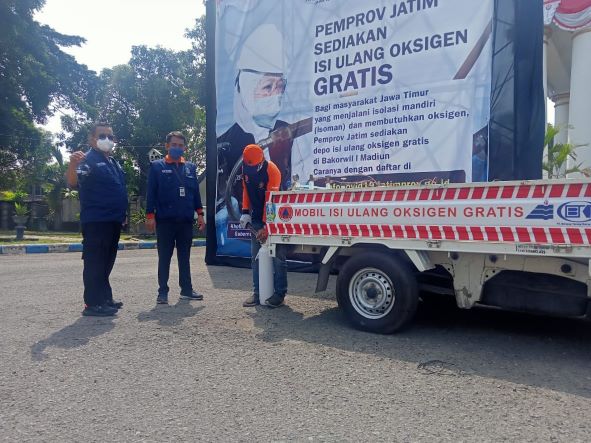 Pemprov Jatim Luncurkan Mobil Layanan Oksigen Gratis
