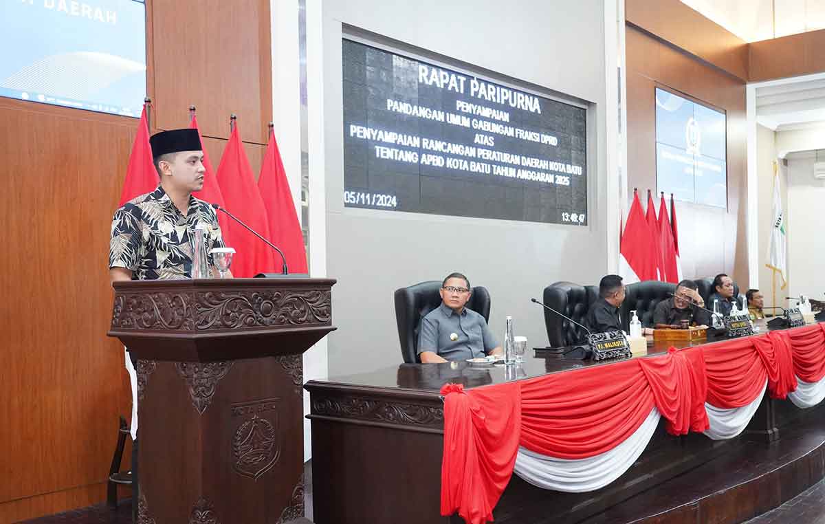 Di Rapat Paripurna, Pj Wali Kota Batu Tekankan Sinergitas Eksekutif dan Legislatif