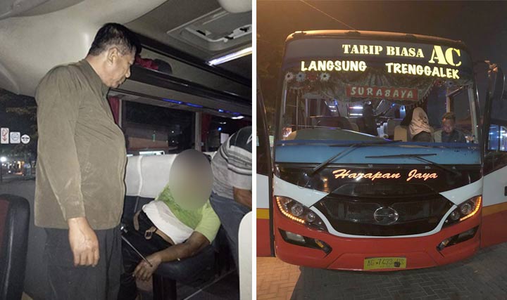 Kapolsek Waru Kompol Saibani memeriksa kondisi korban.