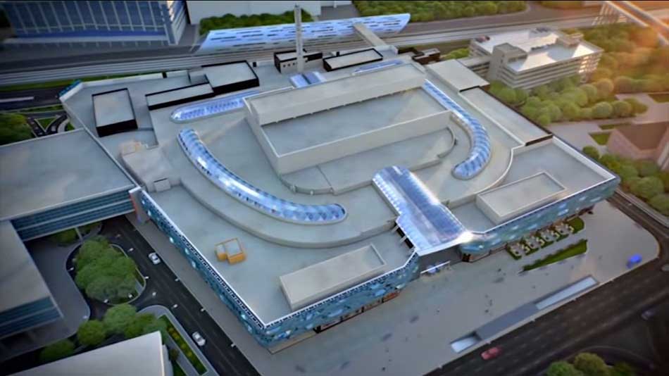 Masterplan pembangunan Mall di Nganjuk. foto: soewandito/ BANGSAONLINE