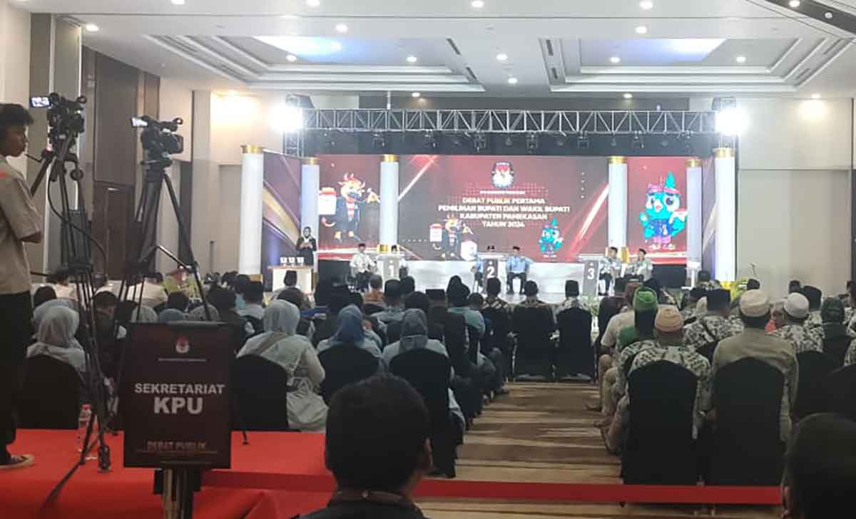 Debat calon bupati dan wakil bupati yang digelar KPU Pamekasan.
